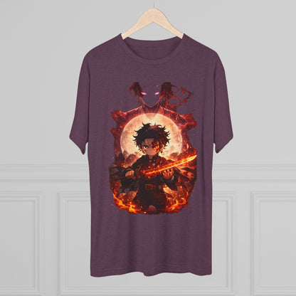 Anime Fire Sword Graphic Tee