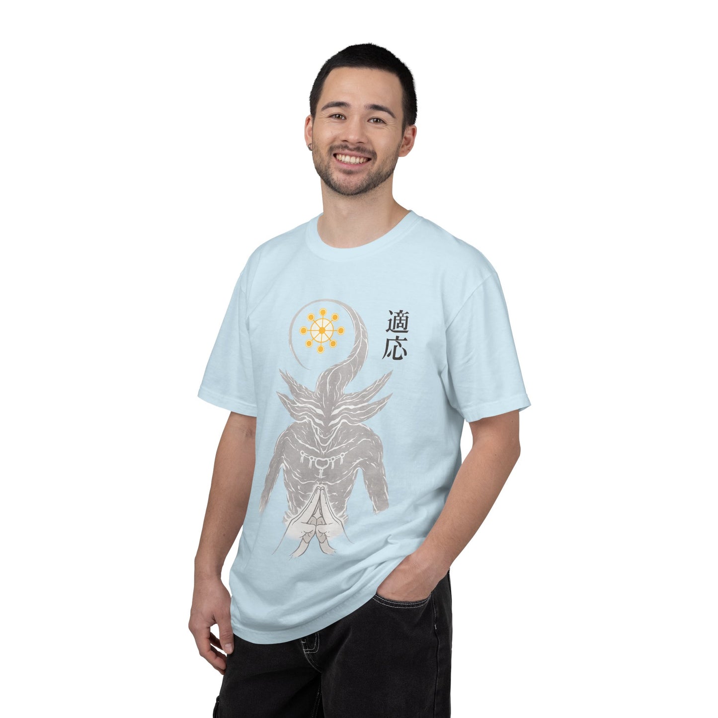 Demon sigil T-Shirt — Japanese “Adapt” Kanji Graphic Tee