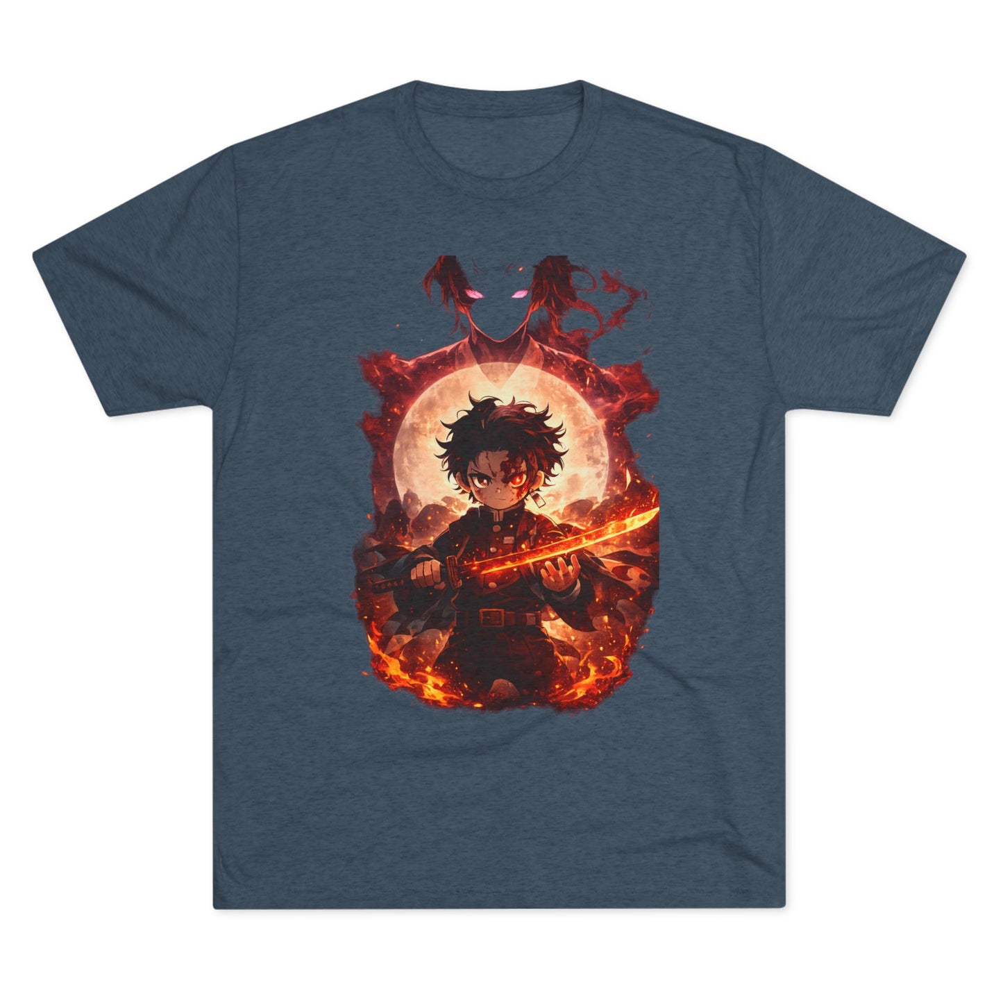 Anime Fire Sword Graphic Tee
