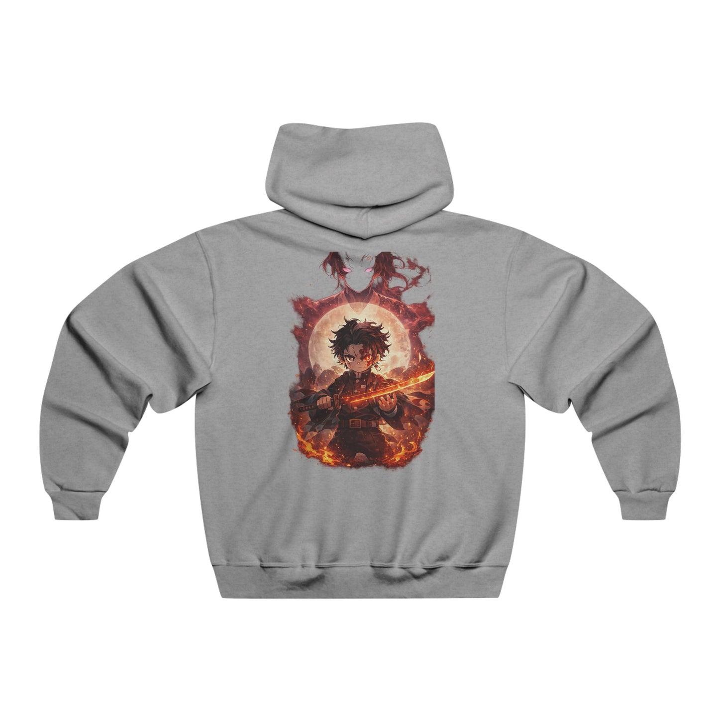Flaming Guitar Graphic Hoodie — Rock Music Band Style Sweatshirt