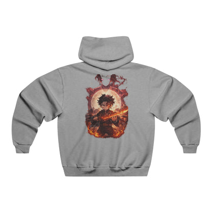 Flaming Guitar Graphic Hoodie — Rock Music Band Style Sweatshirt