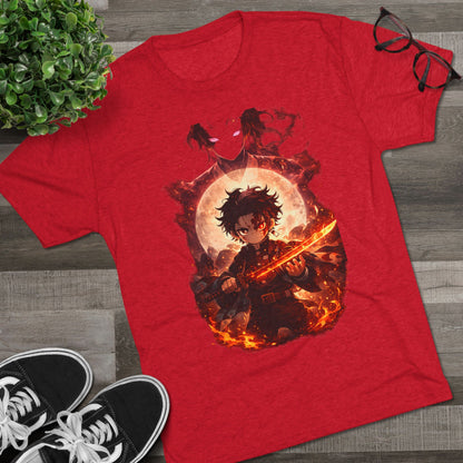 Anime Fire Sword Graphic Tee