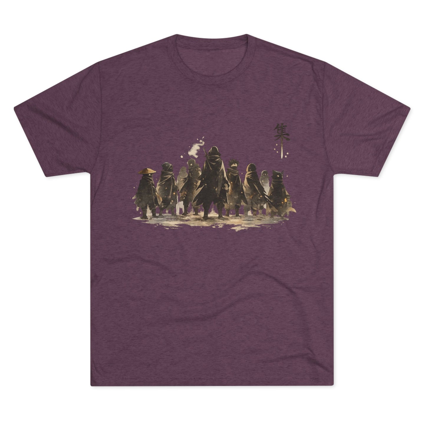 Samurai Squad Graphic Tee — Japanese Warrior Silhouette T-Shirt