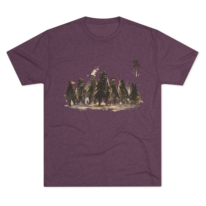 Samurai Squad Graphic Tee — Japanese Warrior Silhouette T-Shirt