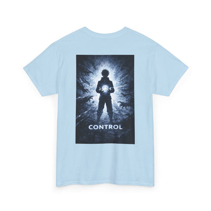 Control Anime Back Print T-Shirt | Dark Anime Aesthetic Tee | Original Anime Streetwear Shirt