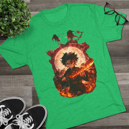 Anime Fire Sword Graphic Tee