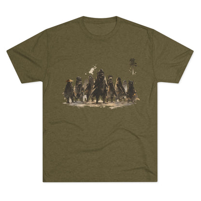 Samurai Squad Graphic Tee — Japanese Warrior Silhouette T-Shirt