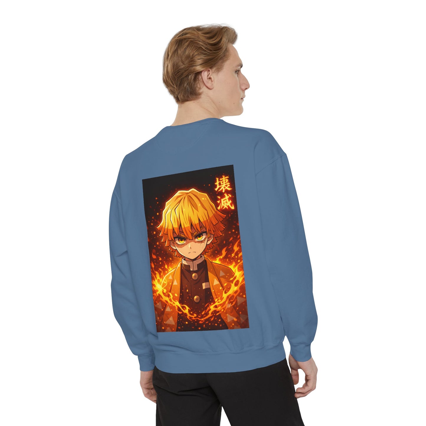 Demon Agatsuma Flame Graphic Sweatshirt Slayer