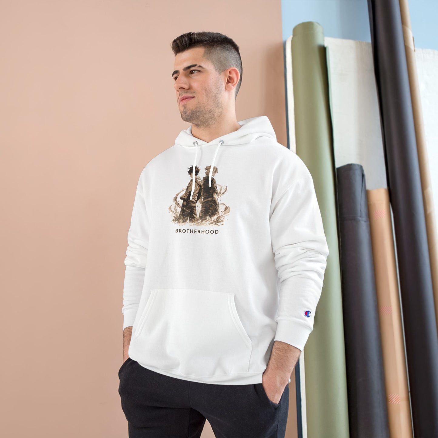 Brotherhood Bears Hoodie | Vintage Teddy Bear Illustration, Retro Sibling Design