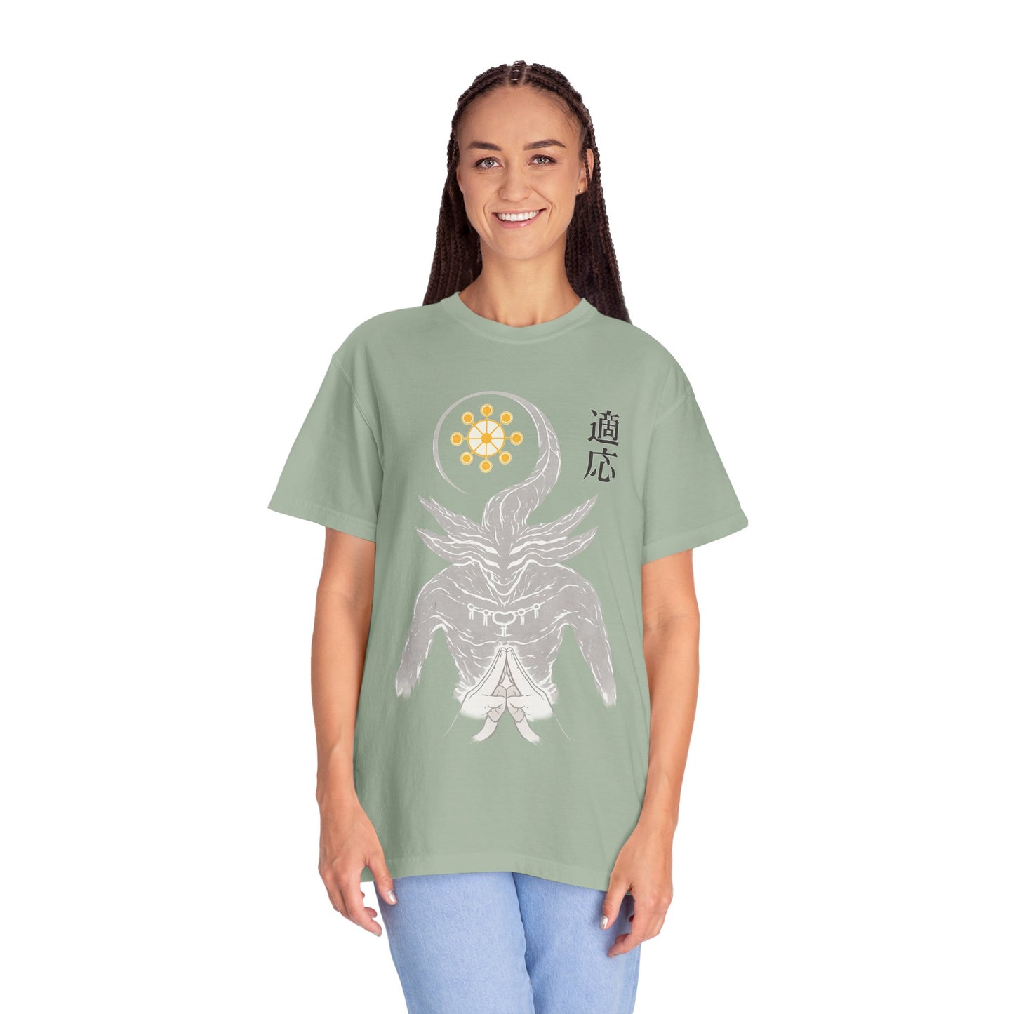 Demon sigil T-Shirt — Japanese “Adapt” Kanji Graphic Tee