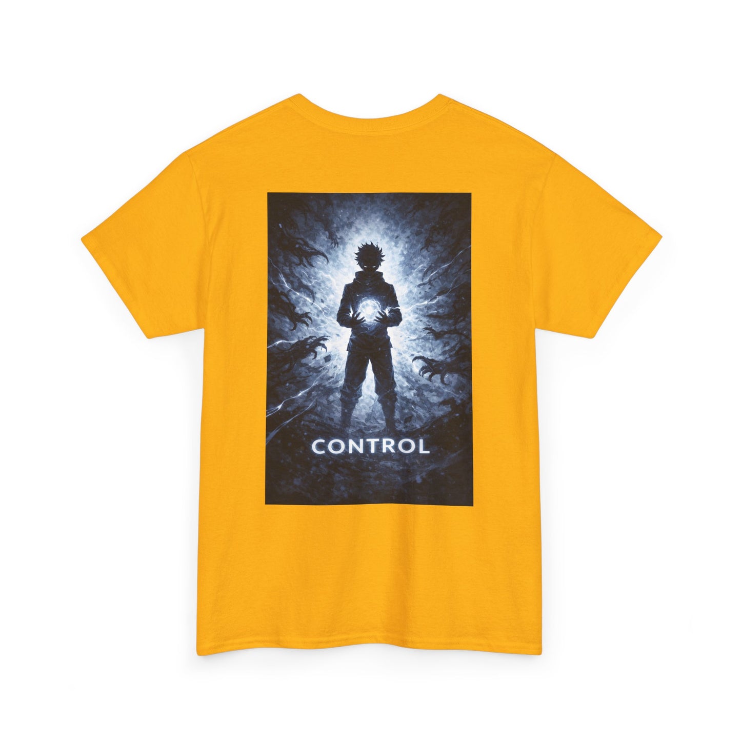 Control Anime Back Print T-Shirt | Dark Anime Aesthetic Tee | Original Anime Streetwear Shirt