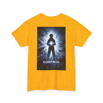 Control Anime Back Print T-Shirt | Dark Anime Aesthetic Tee | Original Anime Streetwear Shirt