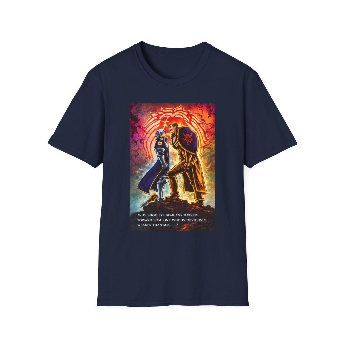 Strength Without Hatred Tee — Anime Warrior Lion Graphic T-Shirt