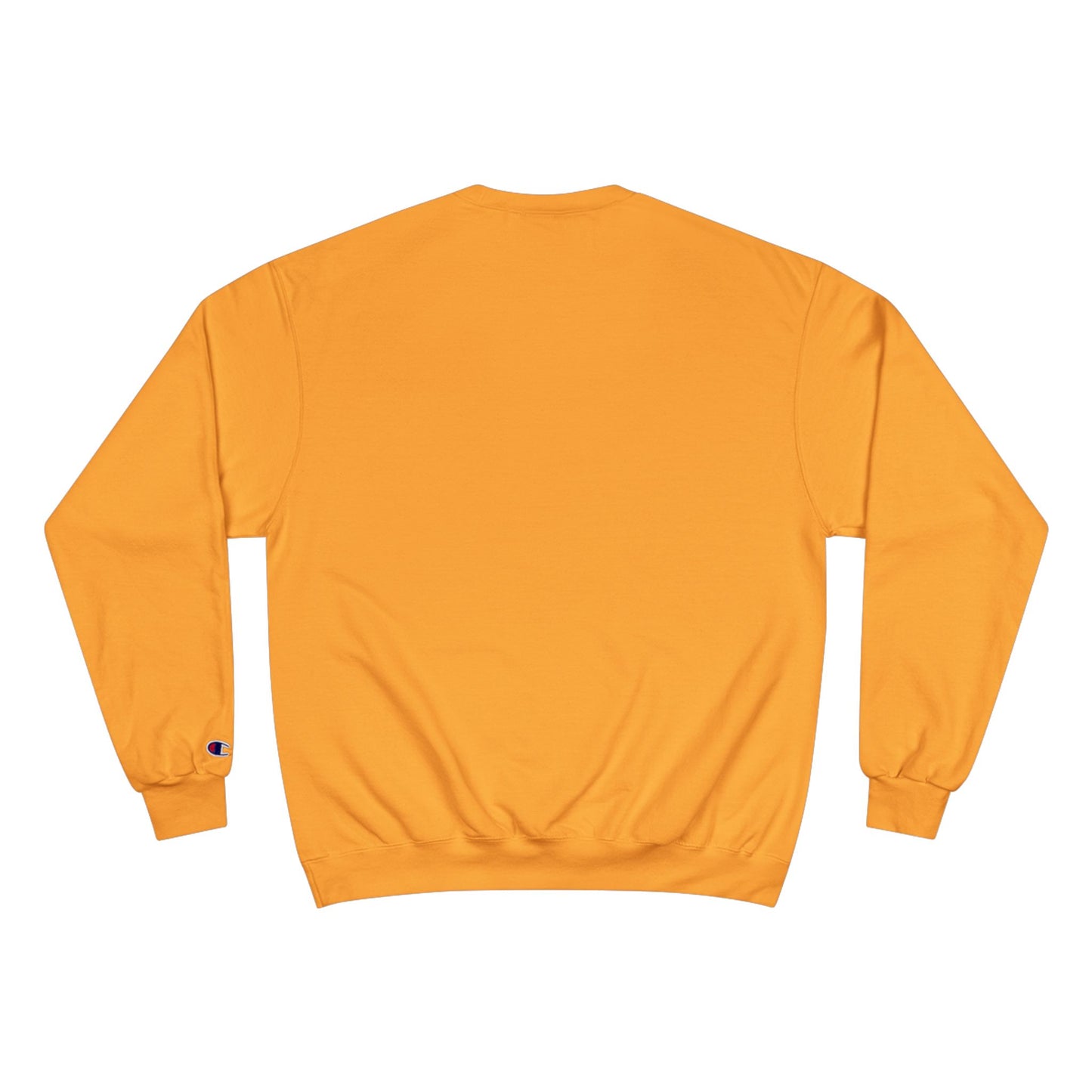 Fiery Hero Silhouette ENOUGH Champion Sweatshirt | Flames Graphic Crewneck