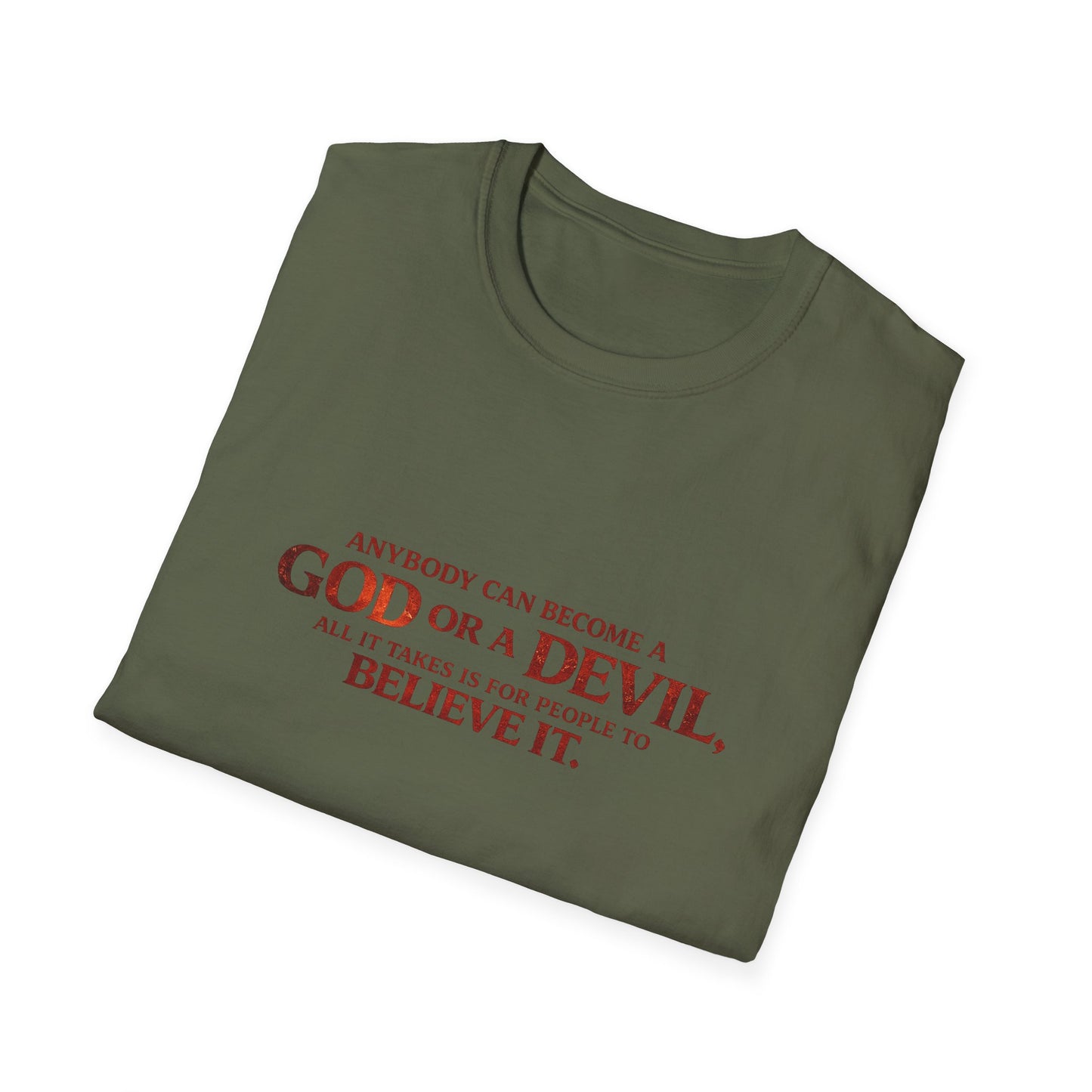 Samurai vs Titan Graphic T-Shirt — "Anybody Can Become a God or a Devil"