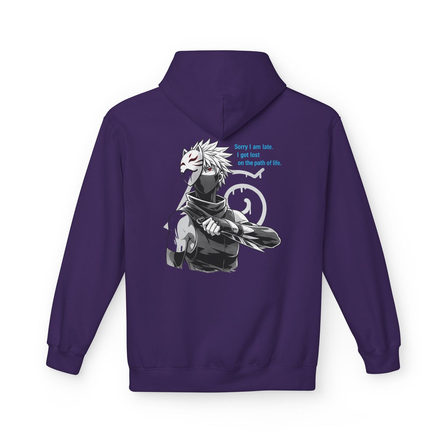 Anime Masked Shinobi Hoodie — 'Every sin tells part of the path' Graphic Pullover