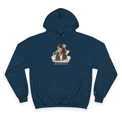 Brotherhood Bears Hoodie | Vintage Teddy Bear Illustration, Retro Sibling Design