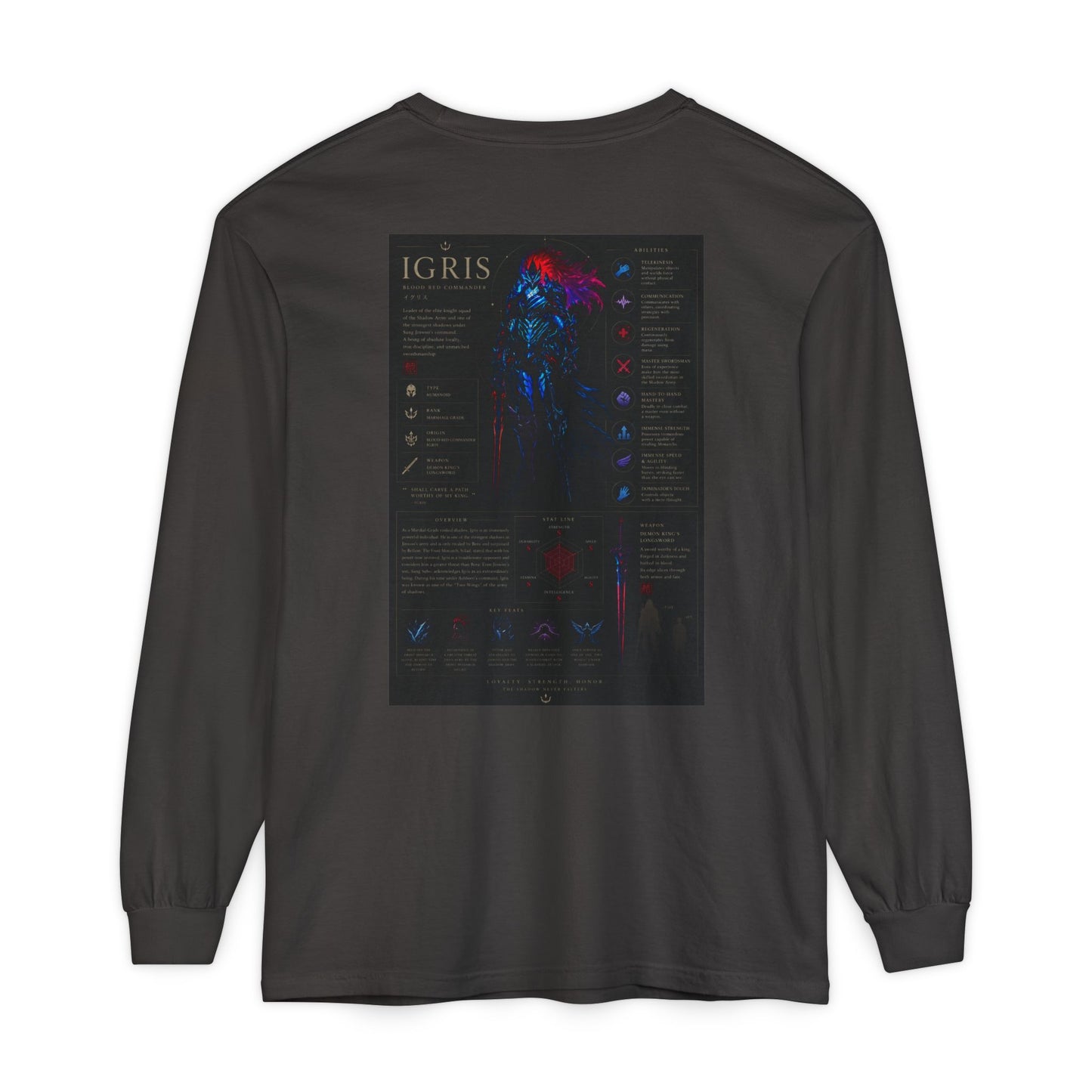 Igris Stats Long Sleeve Shirt
