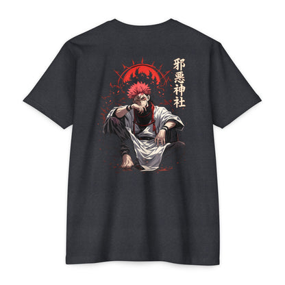 Anime Graphic T-Shirt — Red-Haired Warrior Back Print