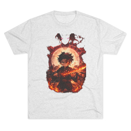 Anime Fire Sword Graphic Tee
