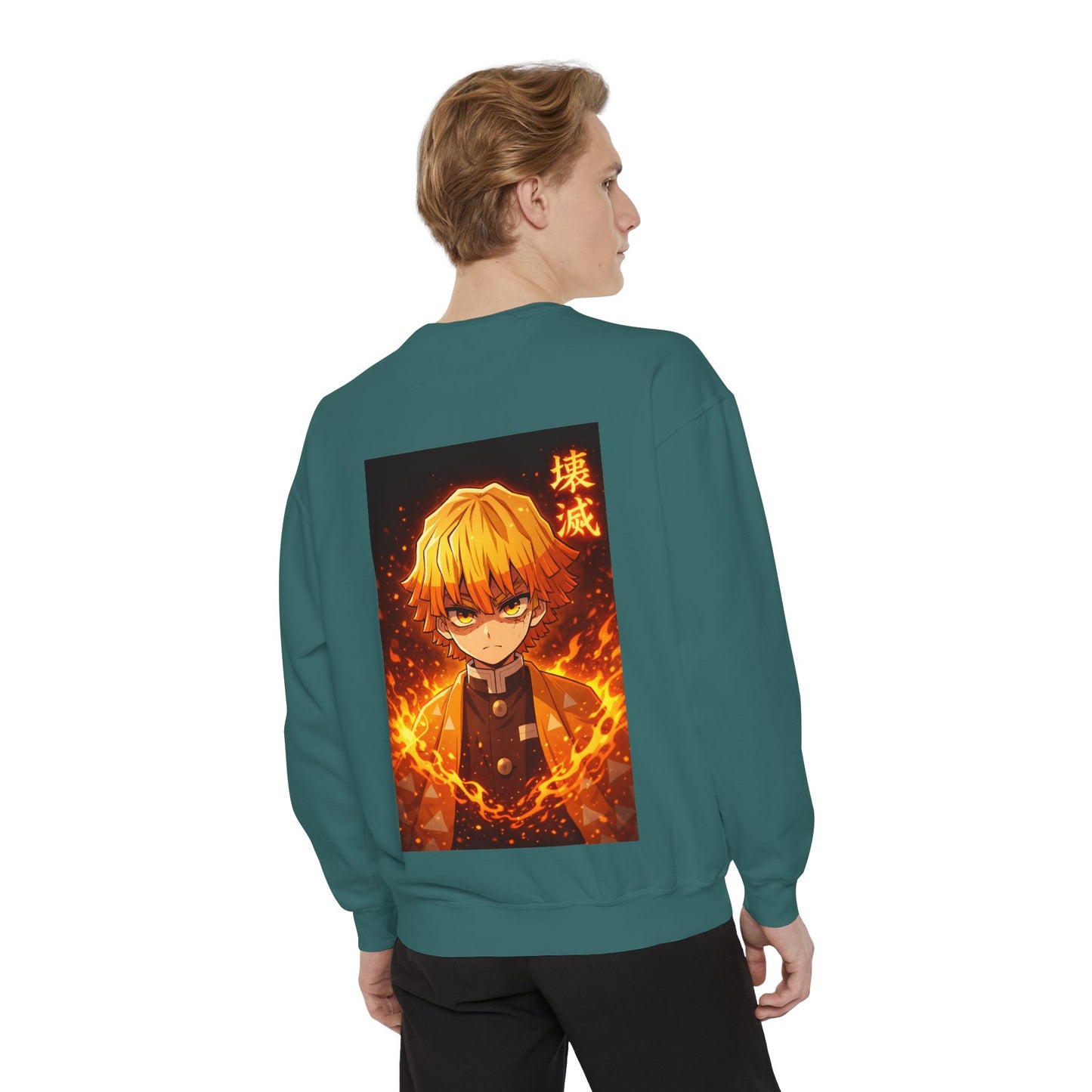 Demon Agatsuma Flame Graphic Sweatshirt Slayer