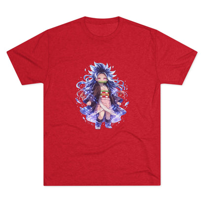 Anime Demon Girl T-Shirt — Cute Chibi Nezuko-Inspired Design