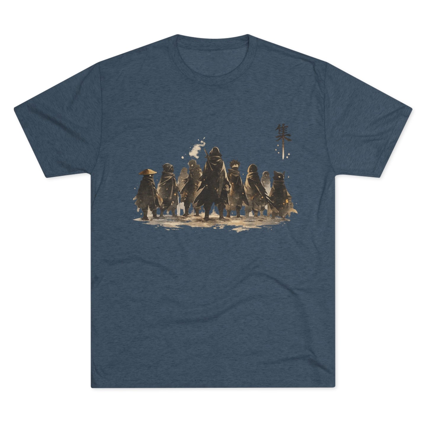 Samurai Squad Graphic Tee — Japanese Warrior Silhouette T-Shirt
