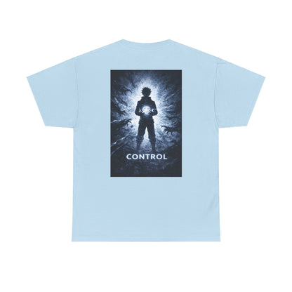 Control Anime Back Print T-Shirt | Dark Anime Aesthetic Tee | Original Anime Streetwear Shirt