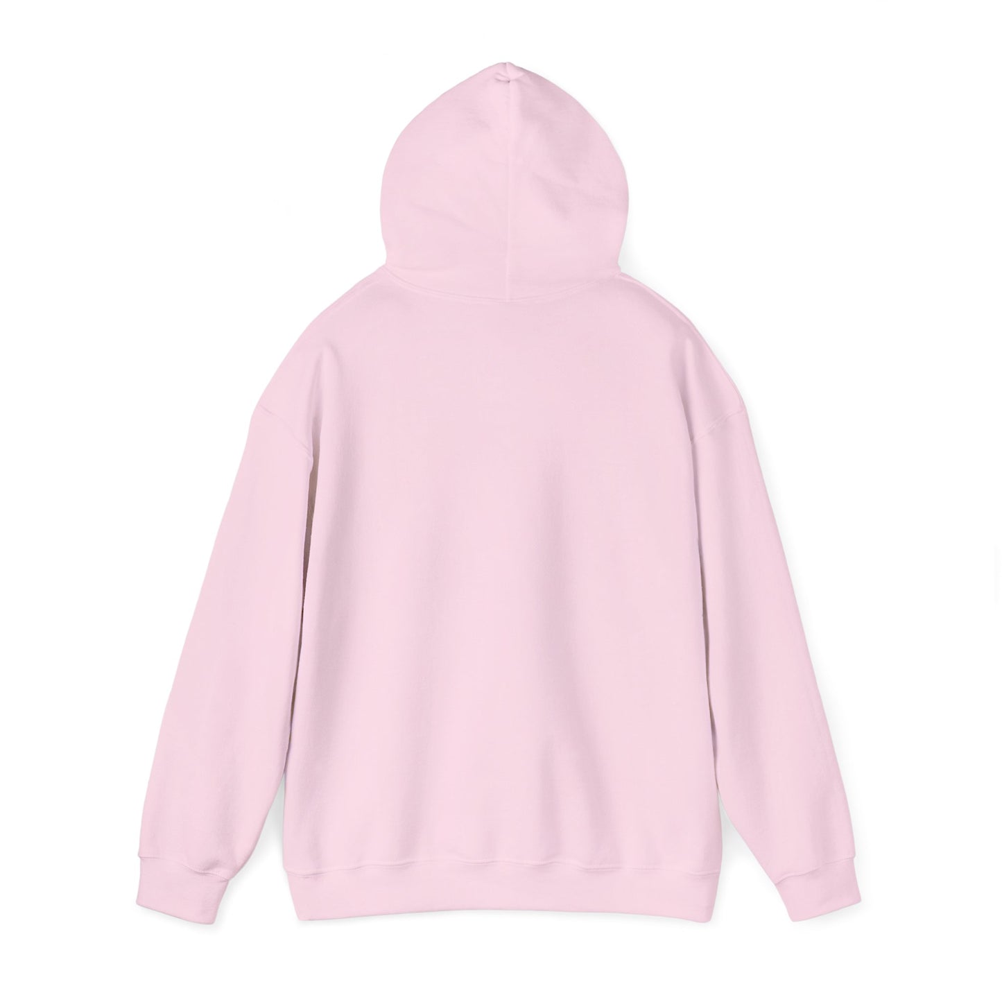 Control silhouette hoodie | person with glowing heart, angel wing brushstroke design