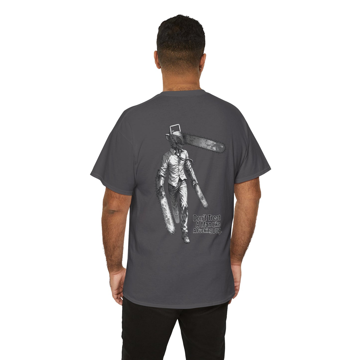 Devil Engine Graphic Tee — “Don’t Treat A Man Like A Fucking Dog” Manga Shirt