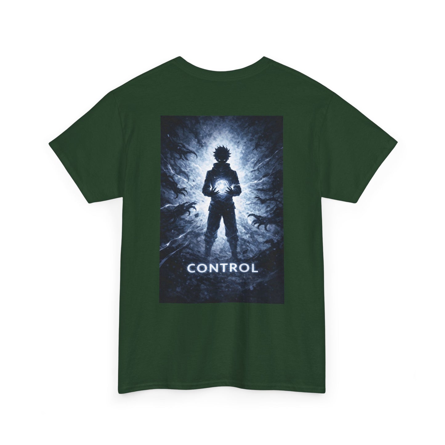 Control Anime Back Print T-Shirt | Dark Anime Aesthetic Tee | Original Anime Streetwear Shirt