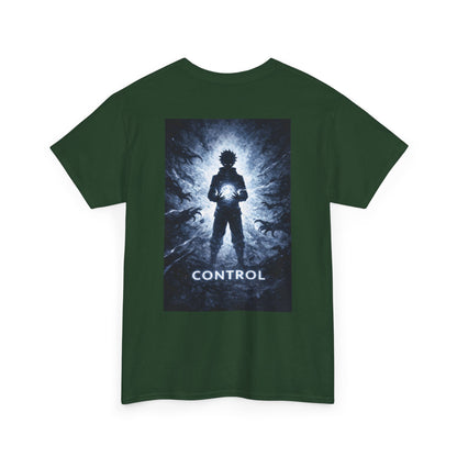 Control Anime Back Print T-Shirt | Dark Anime Aesthetic Tee | Original Anime Streetwear Shirt
