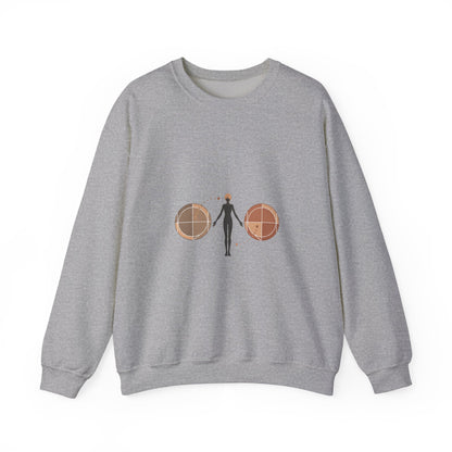 Stoic Minimalist Mantra Sweatshirt | modern mantra design, minimal philosophy