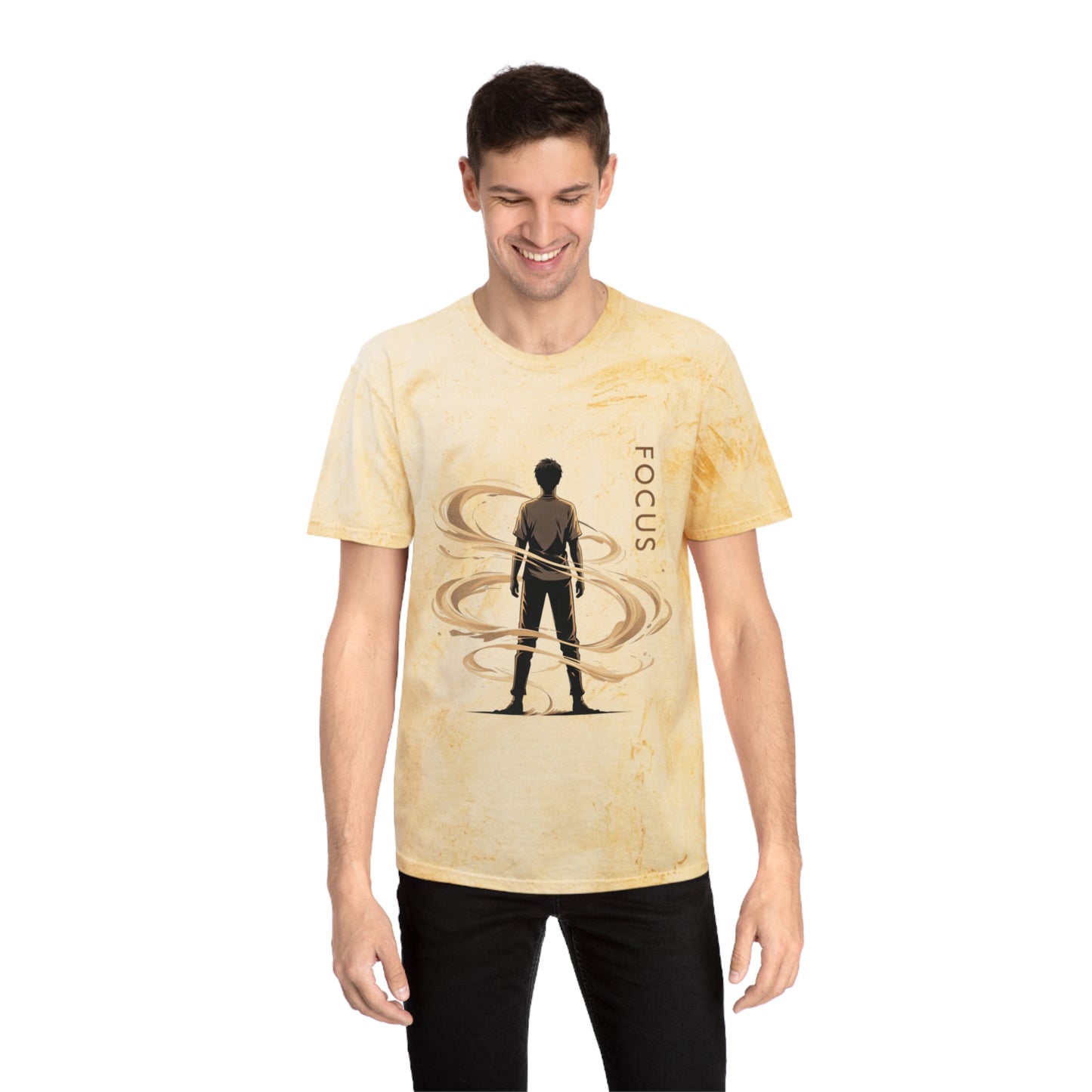 Focus silhouette tee | T-Shirt | Inspirational, silhouette with swirling energy