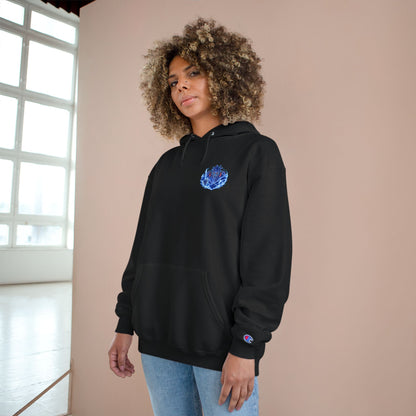 Champion Hoodie | Anime Blue Spirit Guardian Graphic Hoodie