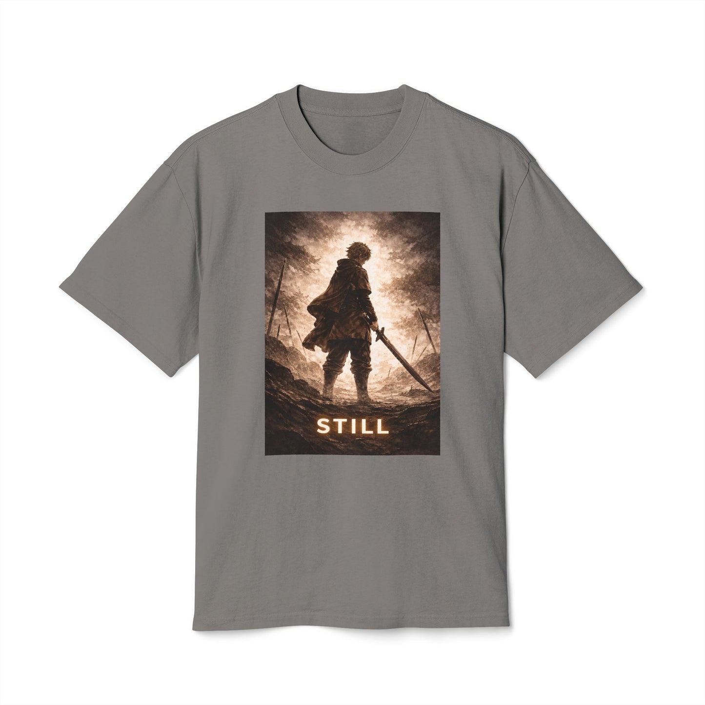 Knight silhouette STILL Tee | Fantasy warrior graphic shirt