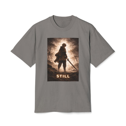 Knight silhouette STILL Tee | Fantasy warrior graphic shirt