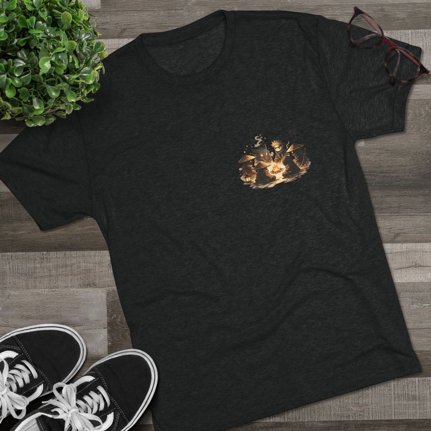 Anime Ninja Campfire Graphic Tee