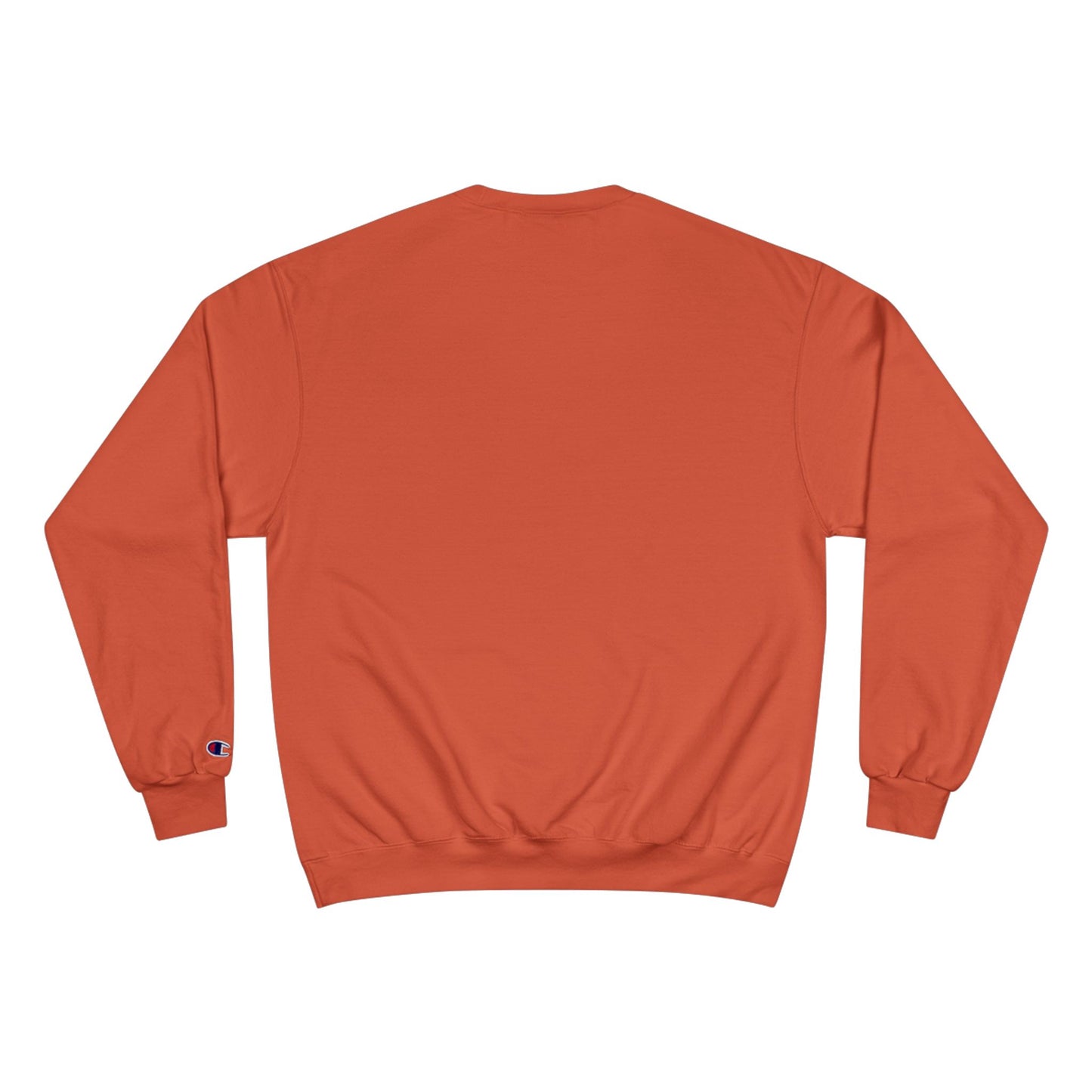 Fiery Hero Silhouette ENOUGH Champion Sweatshirt | Flames Graphic Crewneck