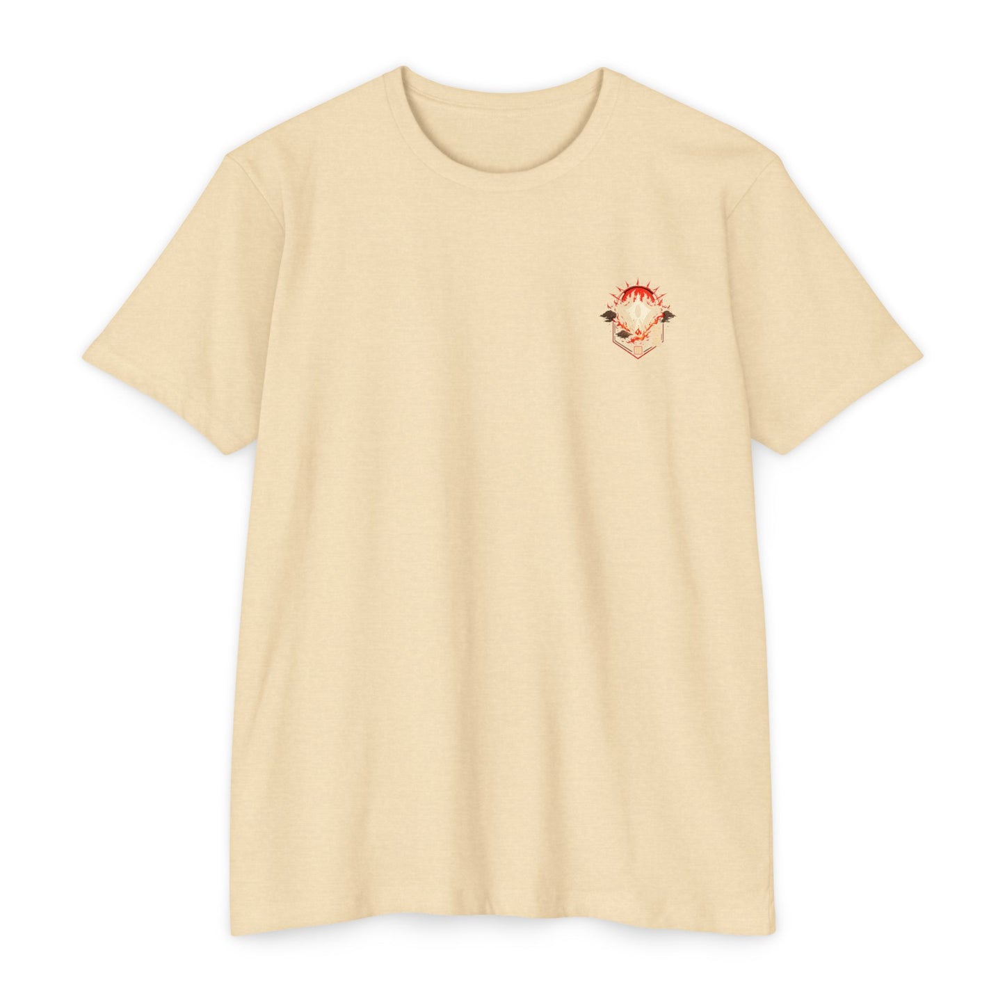 Anime Graphic T-Shirt — Red-Haired Warrior Back Print