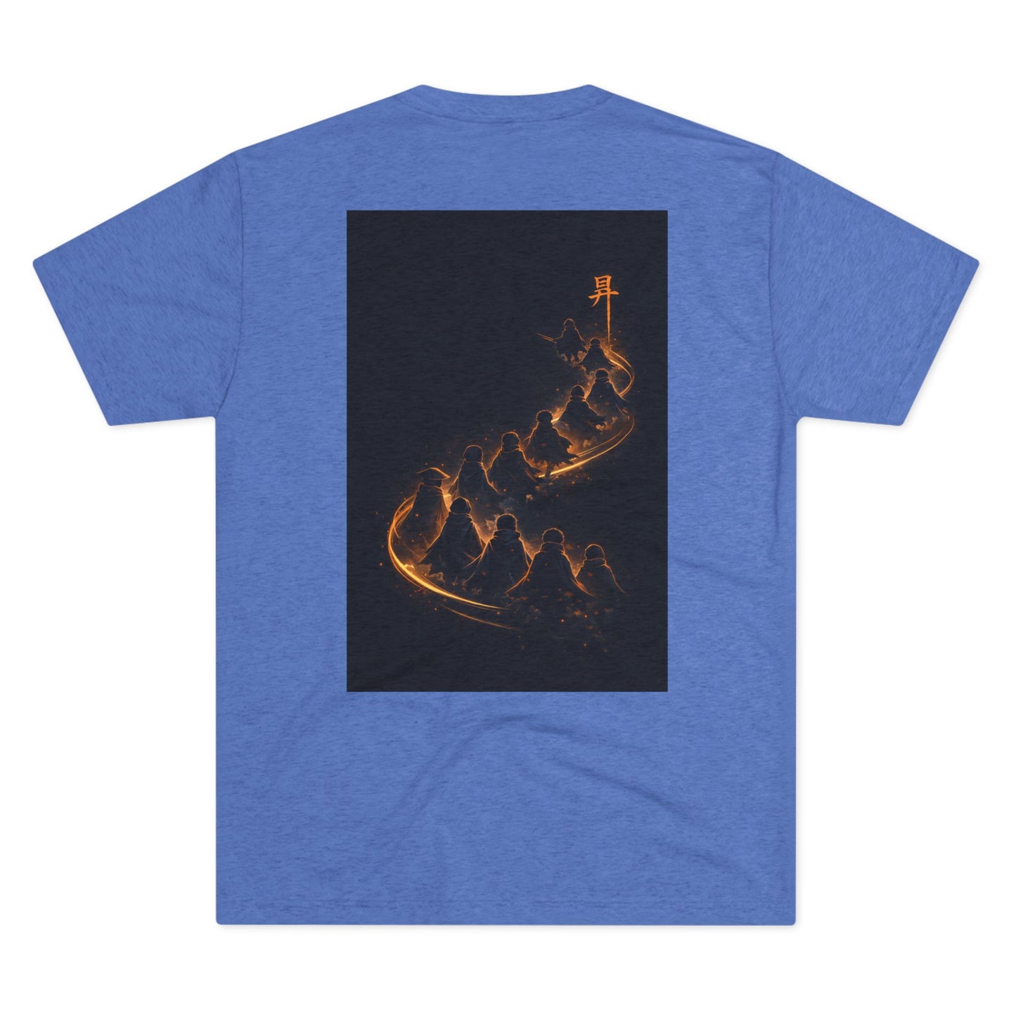 Ember Trail T‑Shirt — Fiery Mountain Silhouette Back Print