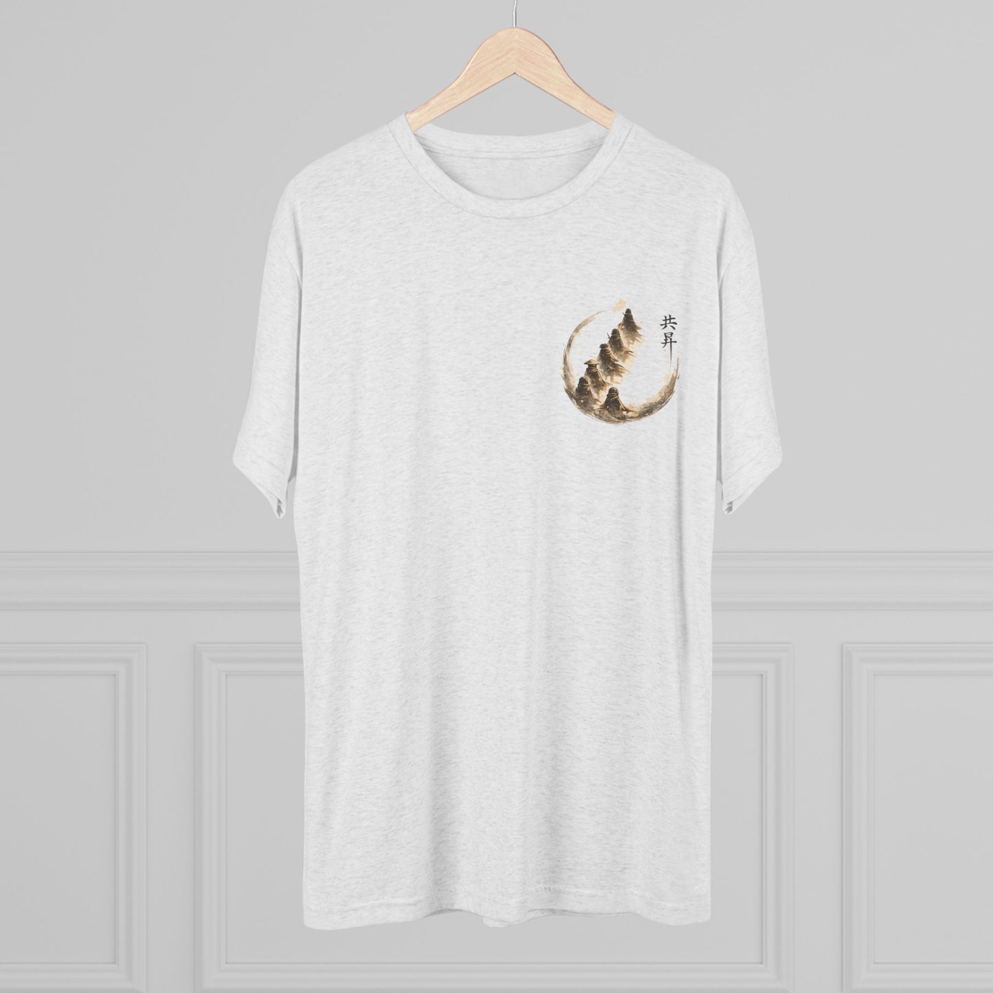 T-Shirt — Minimal Japanese Sumi-e Foxes Graphic Tee