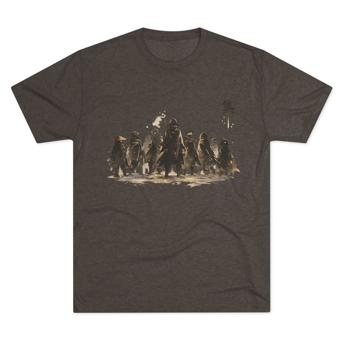 Samurai Squad Graphic Tee — Japanese Warrior Silhouette T-Shirt