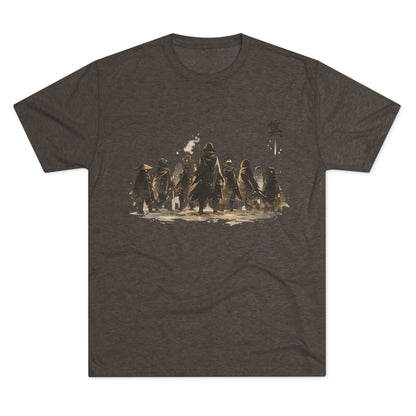 Samurai Squad Graphic Tee — Japanese Warrior Silhouette T-Shirt