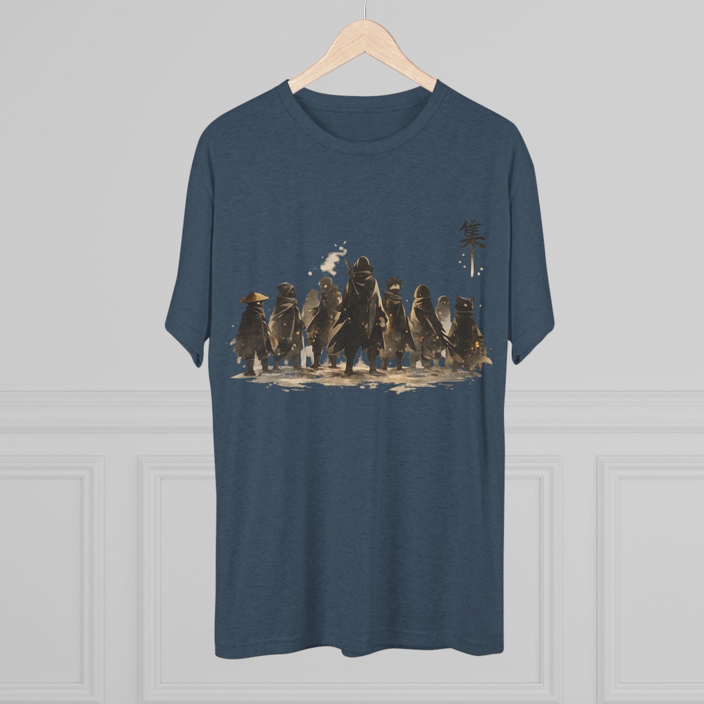 Samurai Squad Graphic Tee — Japanese Warrior Silhouette T-Shirt