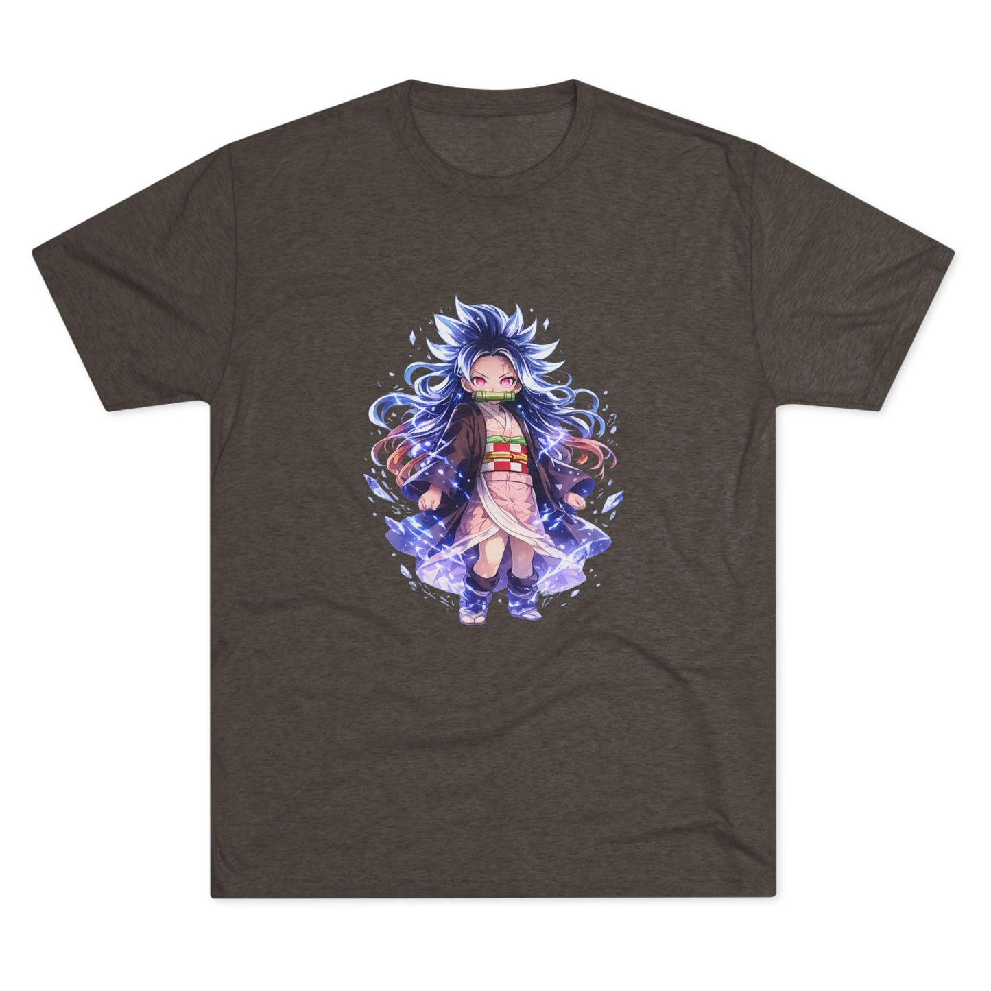 Anime Demon Girl T-Shirt — Cute Chibi Nezuko-Inspired Design