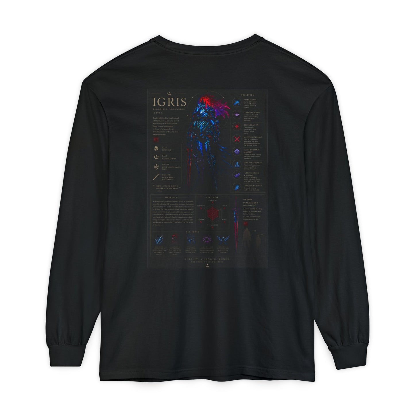 Igris Stats Long Sleeve Shirt