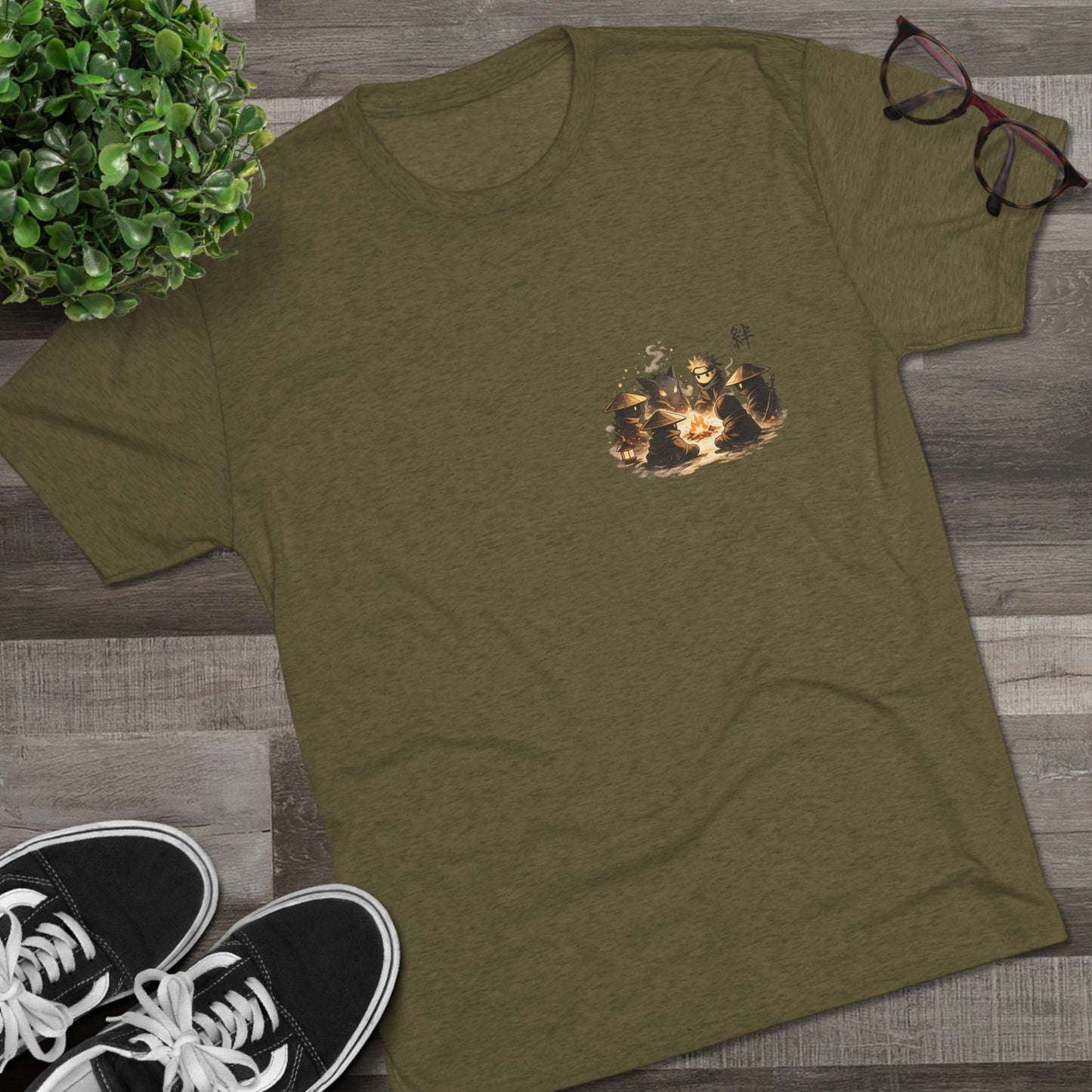 Anime Ninja Campfire Graphic Tee