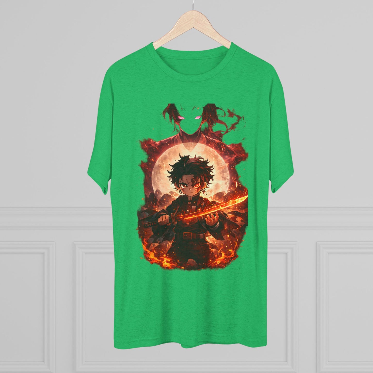 Anime Fire Sword Graphic Tee