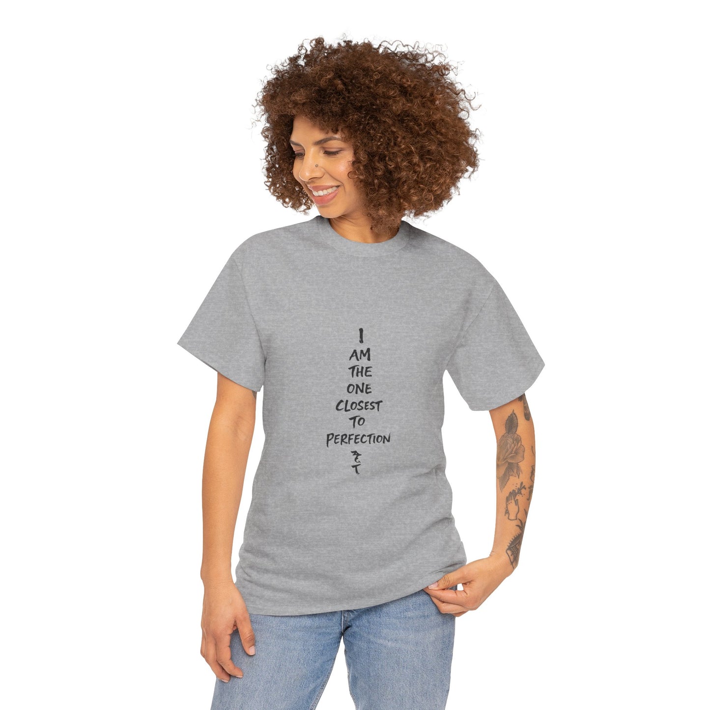 Graphic Anime T-Shirt — 'I Am The One Closest to Perfection' Graphic Tee